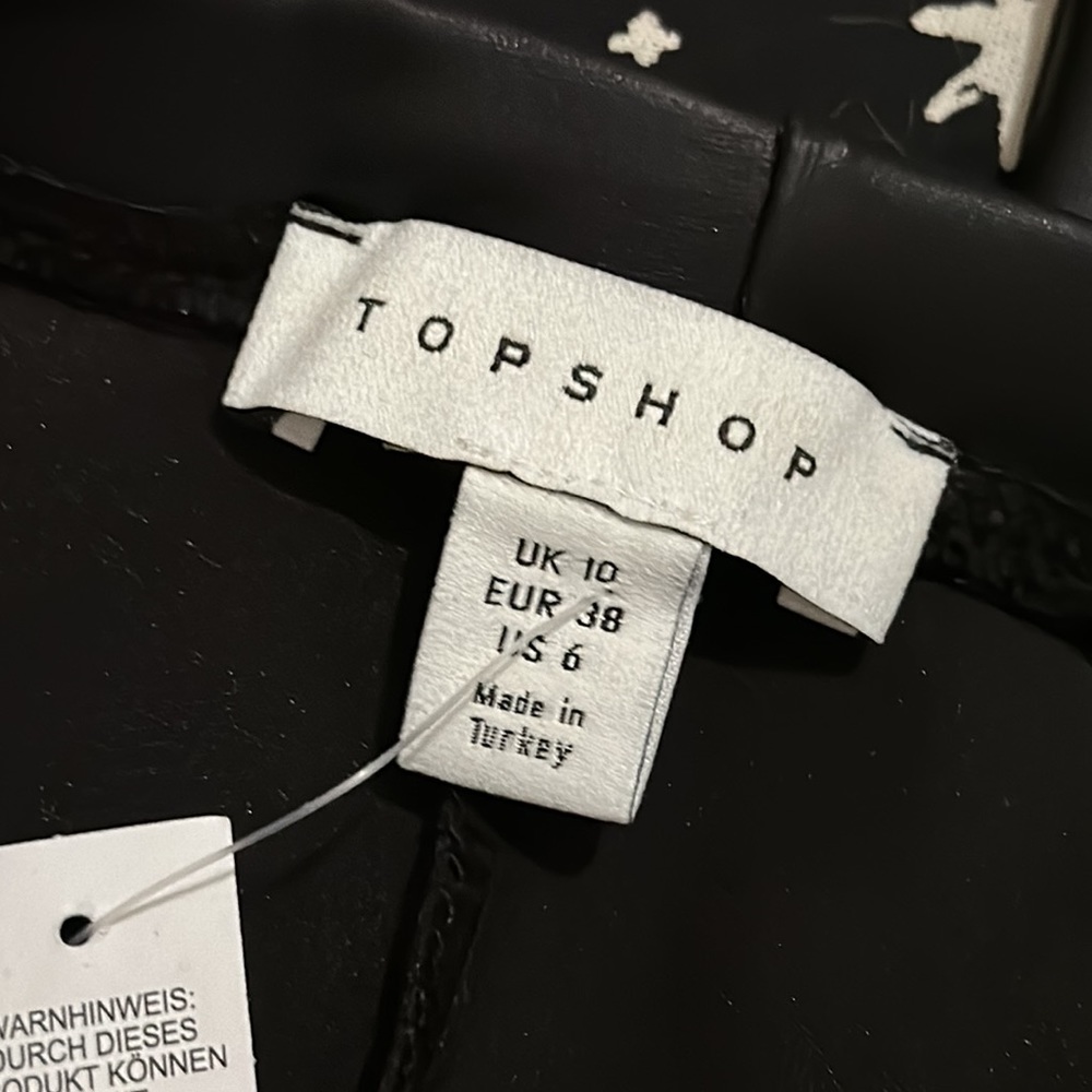 Women's Topshop Faux Leather Pants - Picture 6 of 7